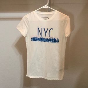 a NYC white t-shirt